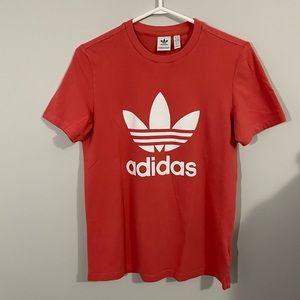 Adidas short sleeve in a peach colour